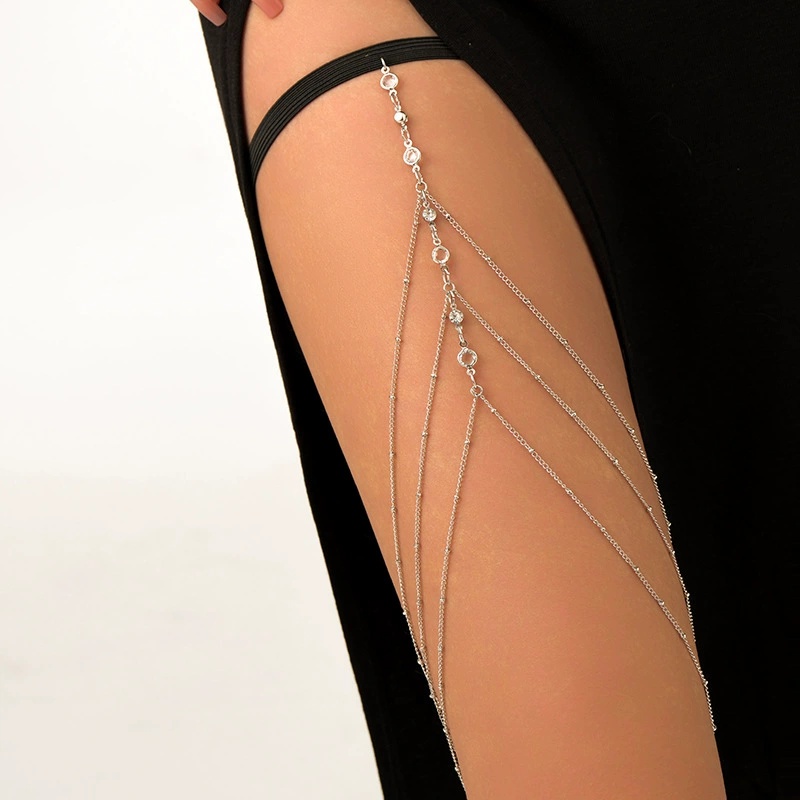 Body Jewelry Leg Chain - Новинка 2025, женская богемная цепочка на