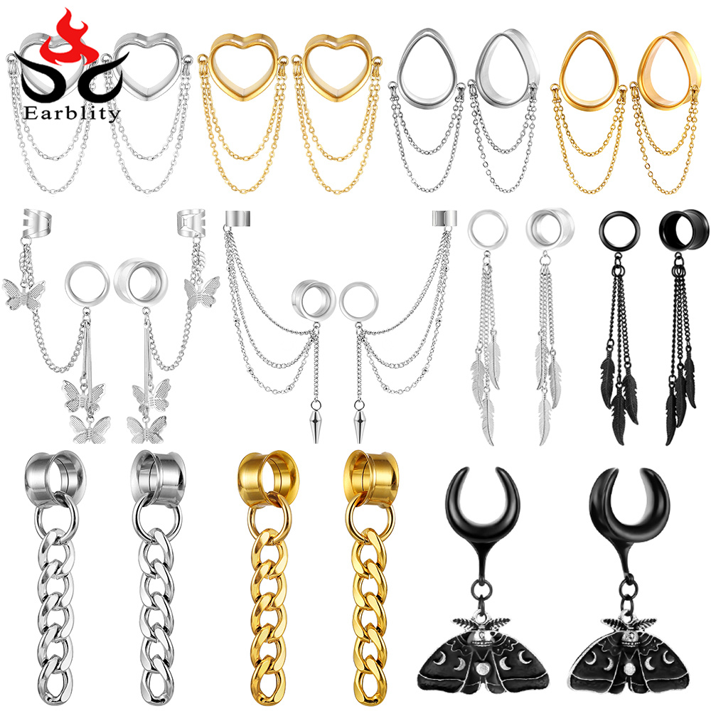 Body Jewelry Hangers - Osbourney 2 шт., модные висячие туннели