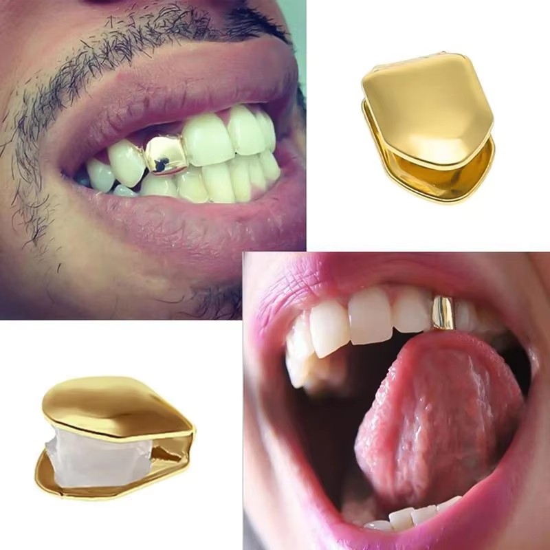 Body Jewelry Tool - 1/2/3/4 шт. Модные золотые капы-грилзы на
