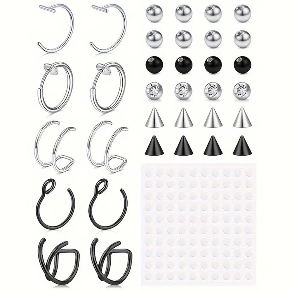 Body Jewelry Nose - Фальшивые пирсинги, фальшивые кольца для губ,