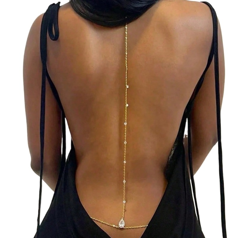 Body Jewelry Chest - Невеста с открытой спиной и стразами,