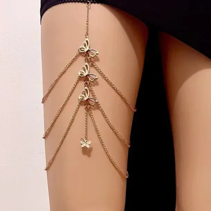 Богемская многослойная цепочка – обзор и цена Body Jewelry Leg Chain