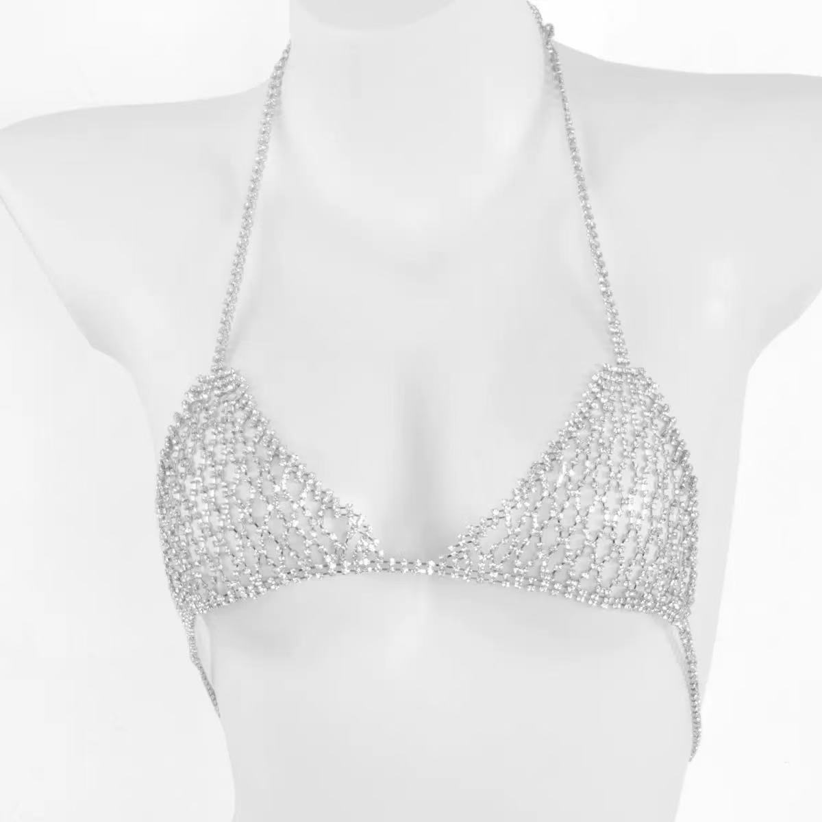 1, модная блестящая сетчатая ц – обзор и цена Body Jewelry Chest