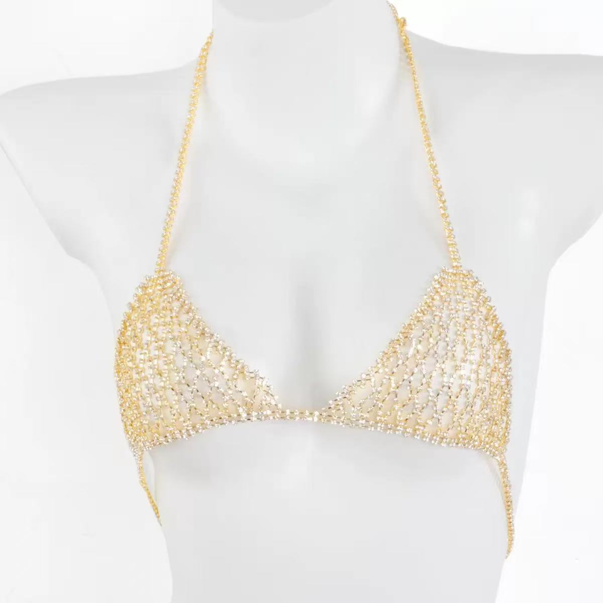 1, модная блестящая сетчатая ц – обзор и цена Body Jewelry Chest