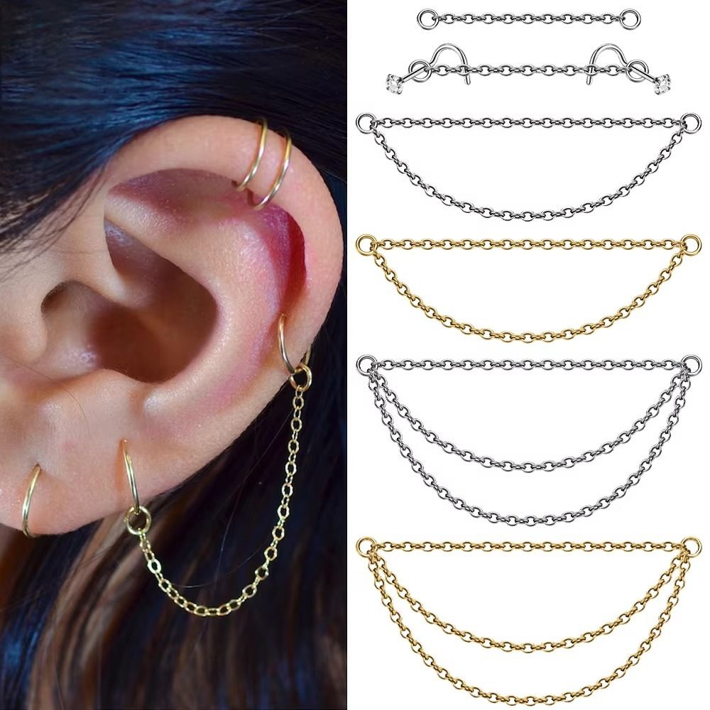 Модная титановая цепочка для н – обзор и цена Body Jewelry Nose