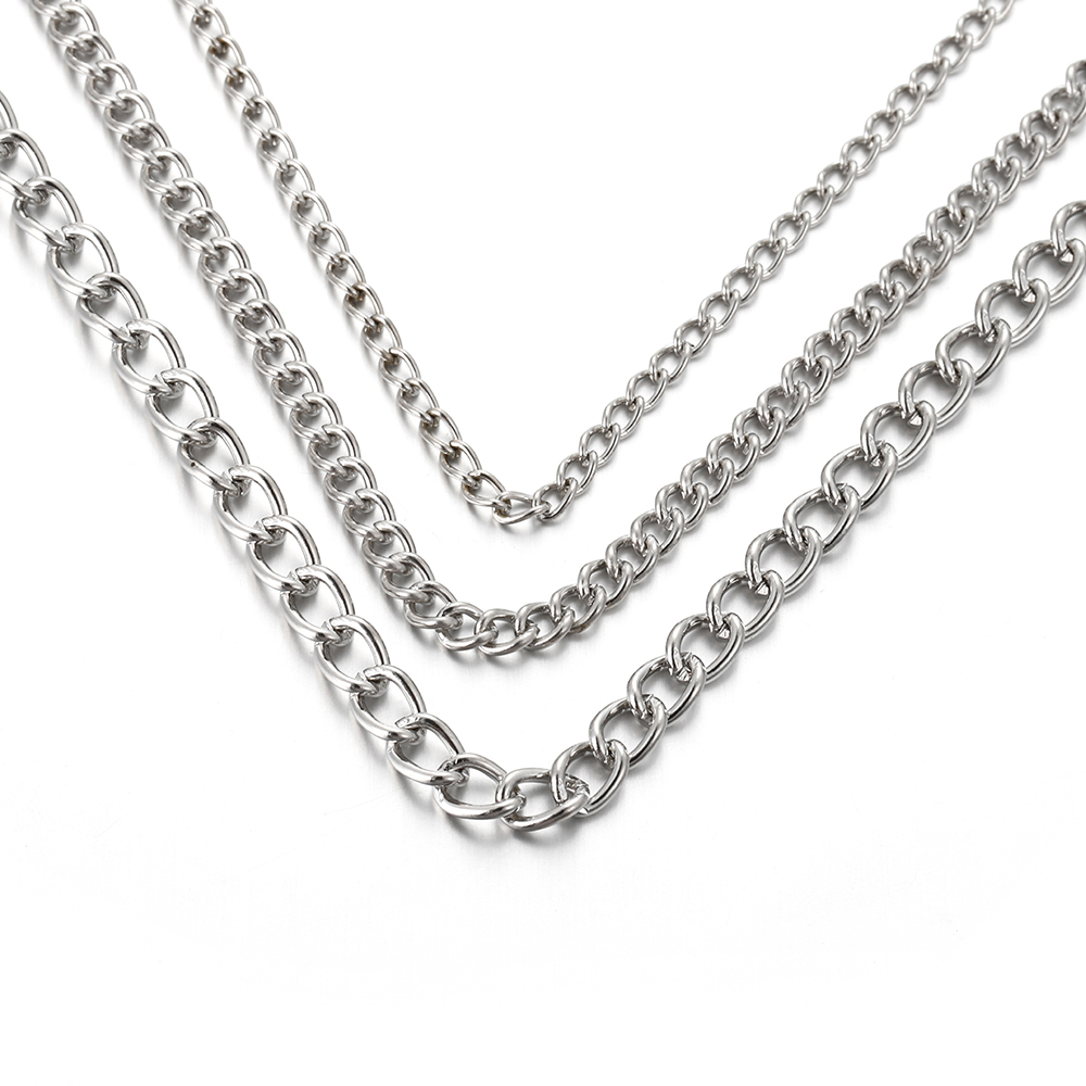 2 метра металлической плоской  – обзор и цена Body Jewelry Necklace
