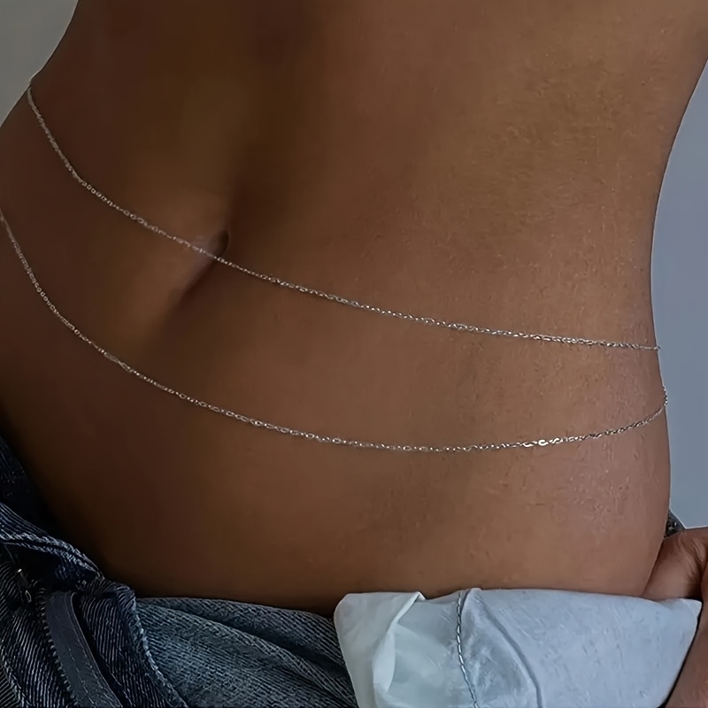 Двухслойный золотой металличес – обзор и цена Body Jewelry Waist