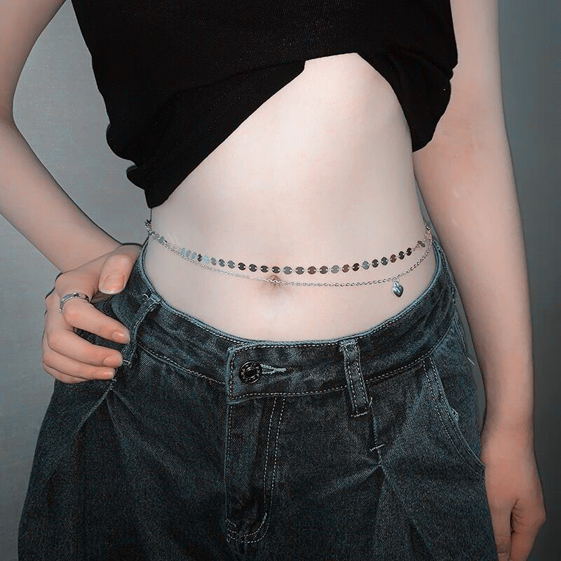 Модная простая двухслойная цеп – обзор и цена Body Jewelry Waist